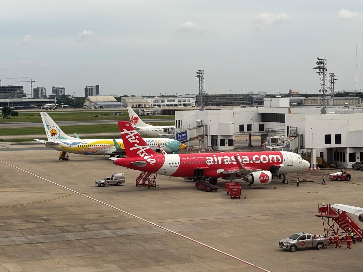 Major low cost carriers in Thailand at Don Muang Airport.